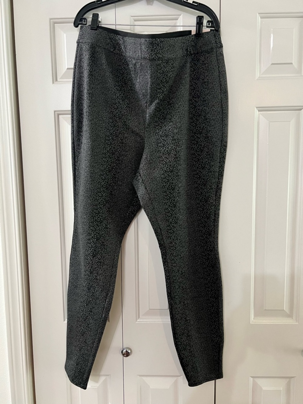 Lane Bryant Black Speckled Ponte Leggings